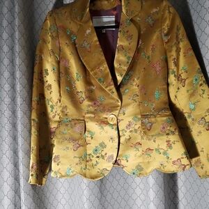 LEA ROME Paris Asian Print Blazer
